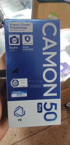 New Tecno Camon 50 Pro 256 GB Gold