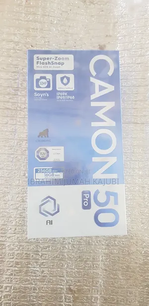 New Tecno Camon 50 Pro 256 GB Graphite