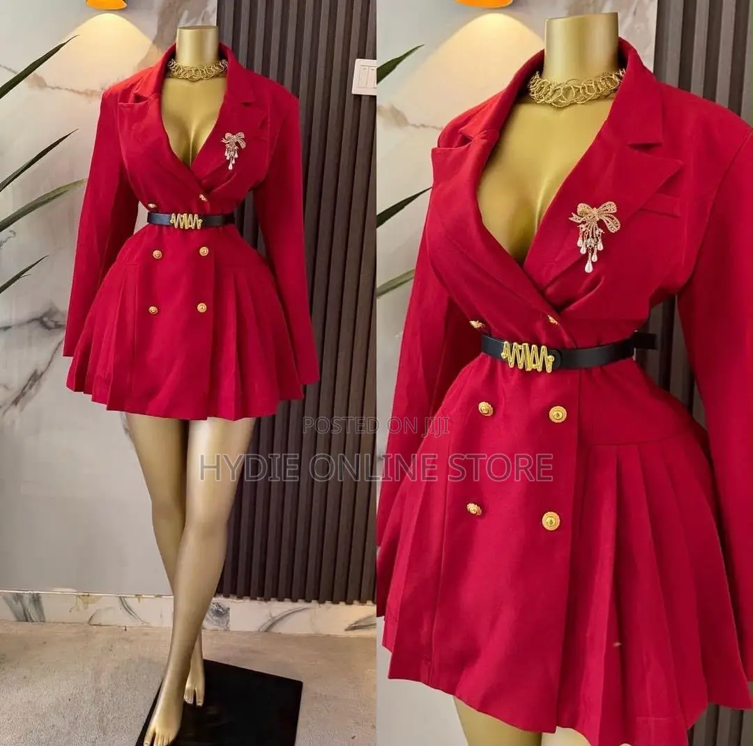 Blazer Gold Button Dress