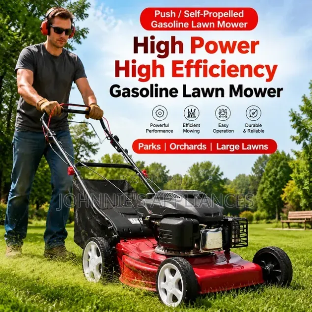 Sali Petrol-Powered Walk-Behind Lawn Mower With Grass Catcher