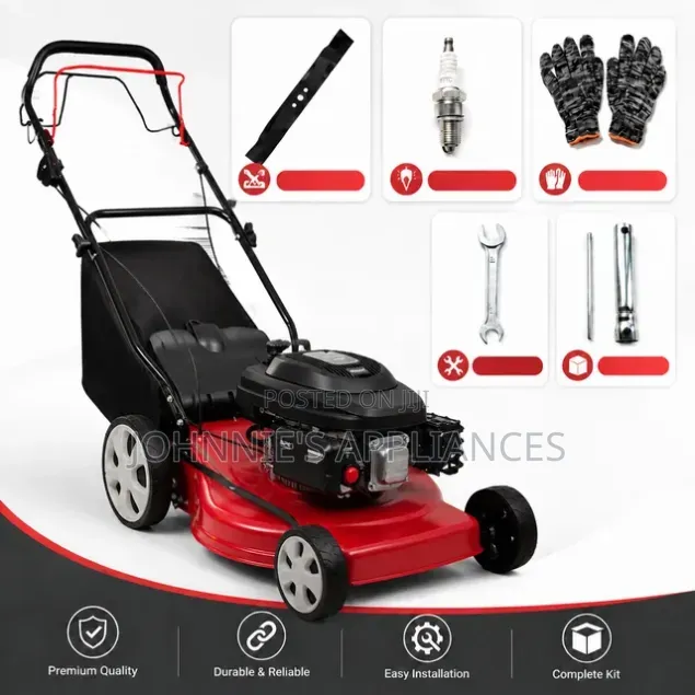 Sali Petrol-Powered Walk-Behind Lawn Mower With Grass Catcher