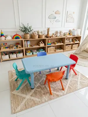Daycare Kids Plastic Table and 4 Chairs