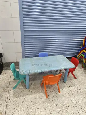 Daycare Kids Plastic Table and 4 Chairs