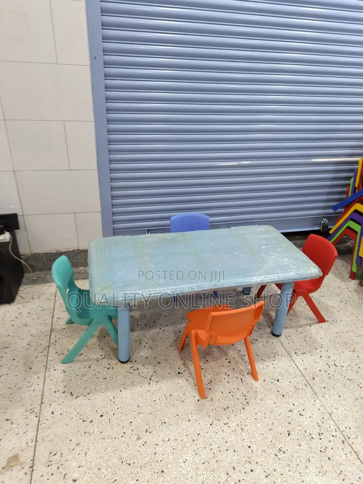 Daycare Kids Plastic Table and 4 Chairs