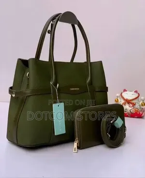 2pc Set Chrisbella Leather Handbag