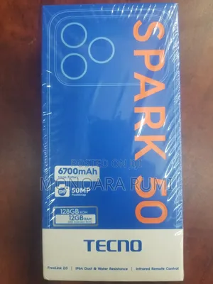 New Tecno Spark 50 128 GB Black