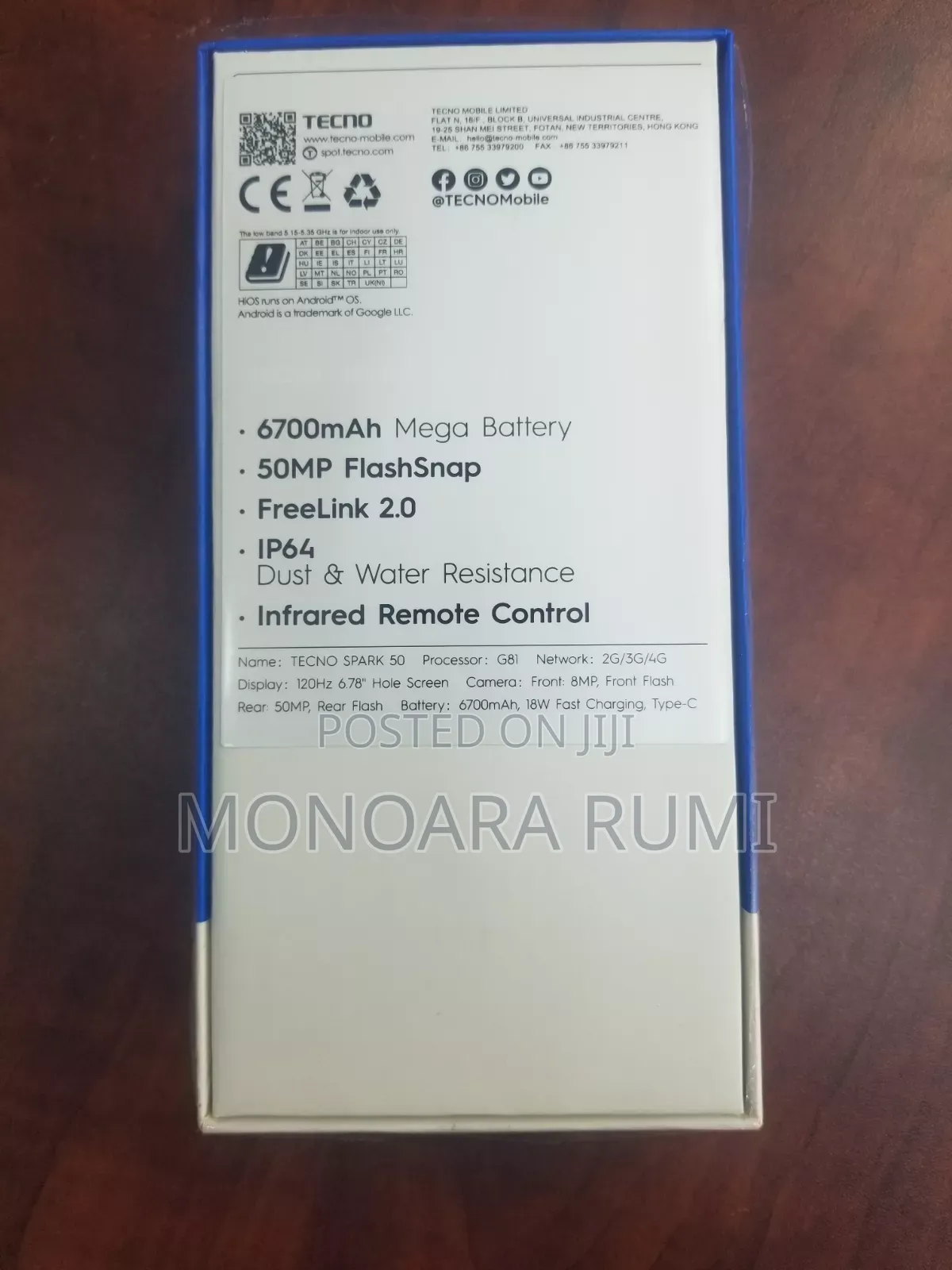 New Tecno Spark 50 128 GB Black