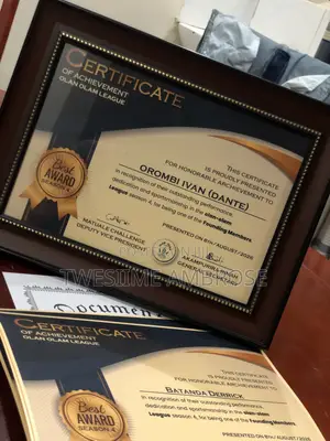 Framed Certificates