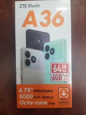 New ZTE Blade A36 64 GB Black