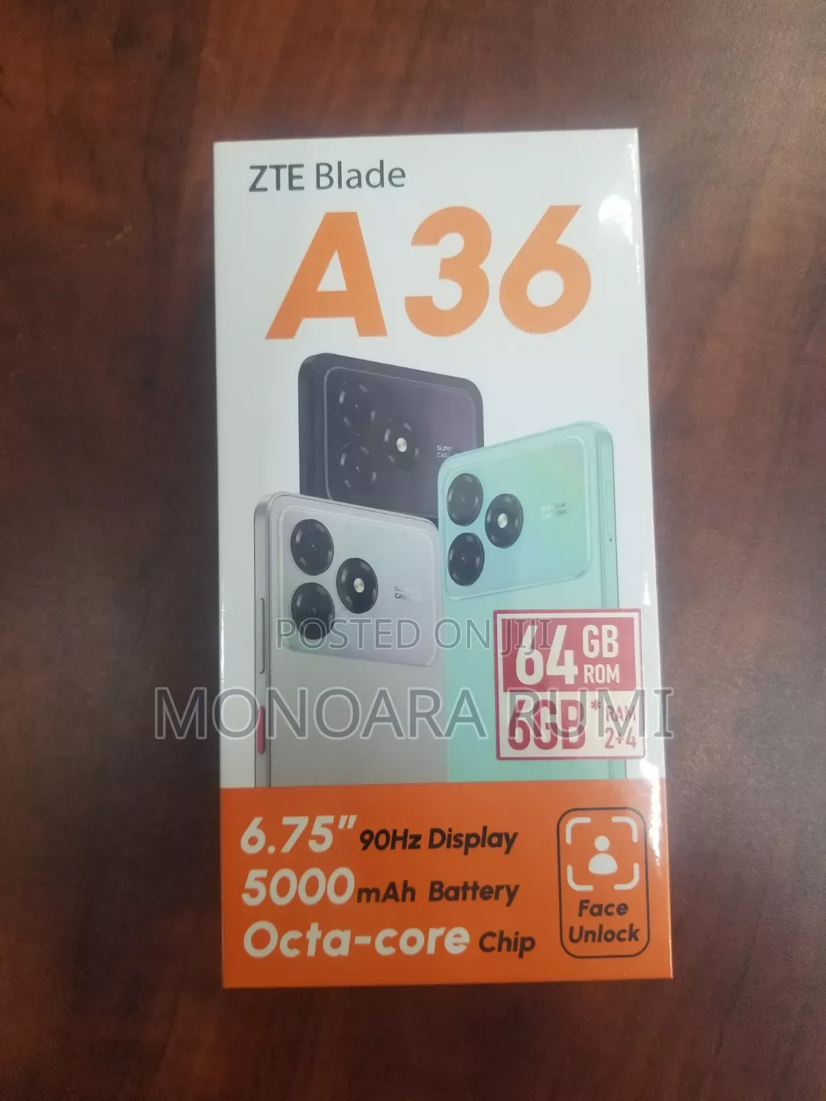New ZTE Blade A36 64 GB Black