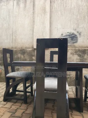 4-Seater Dining Table Chairs | Strong Wooden Set | Quick Sale