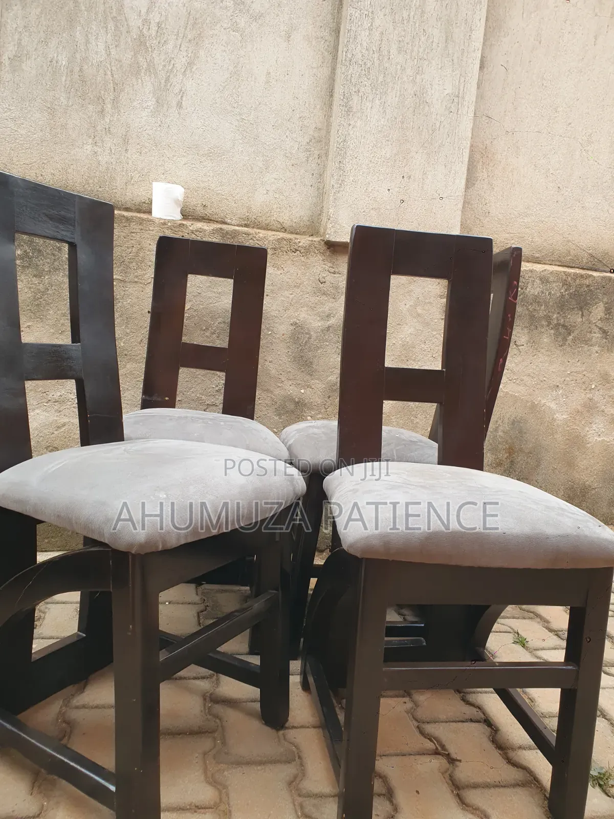 4-Seater Dining Table Chairs | Strong Wooden Set | Quick Sale