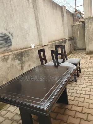 4-Seater Dining Table Chairs | Strong Wooden Set | Quick Sale