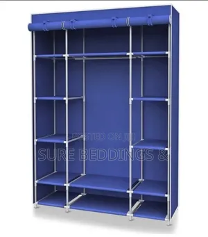 Canvas Metallic Frame Wardrobe