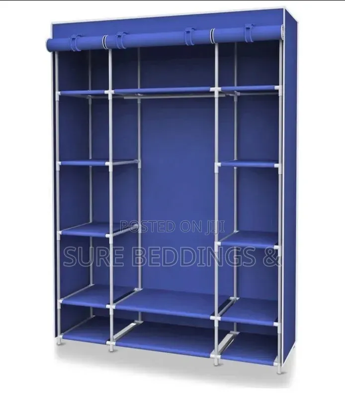 Canvas Metallic Frame Wardrobe