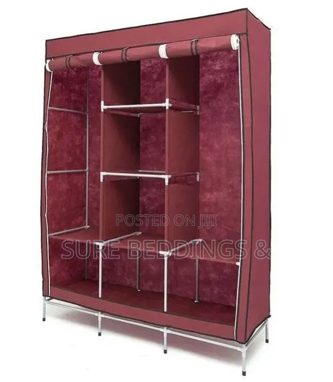 Canvas Metallic Frame Wardrobe