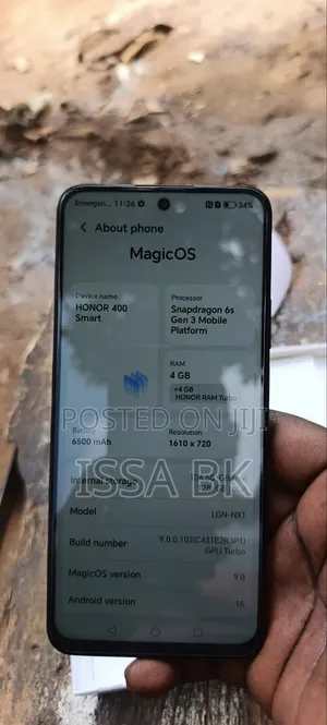 New Honor 400 256 GB Black