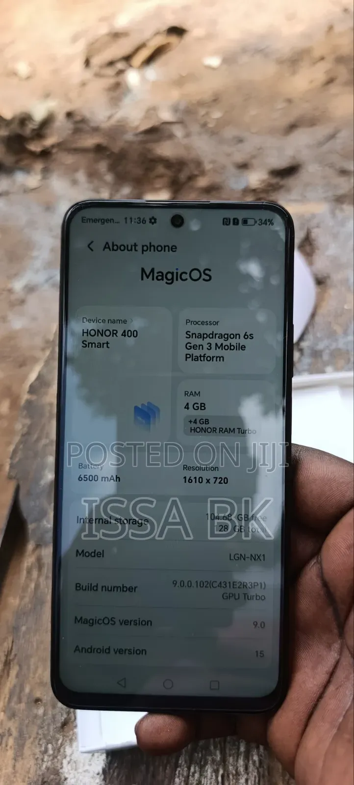 New Honor 400 256 GB Black
