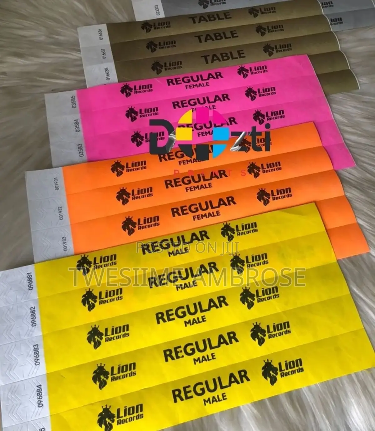 Wrist Tickets