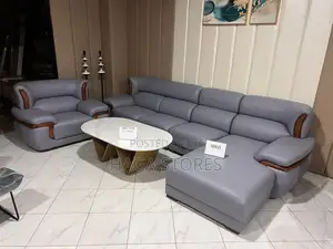 Leather L Shaped Luxury Sofa