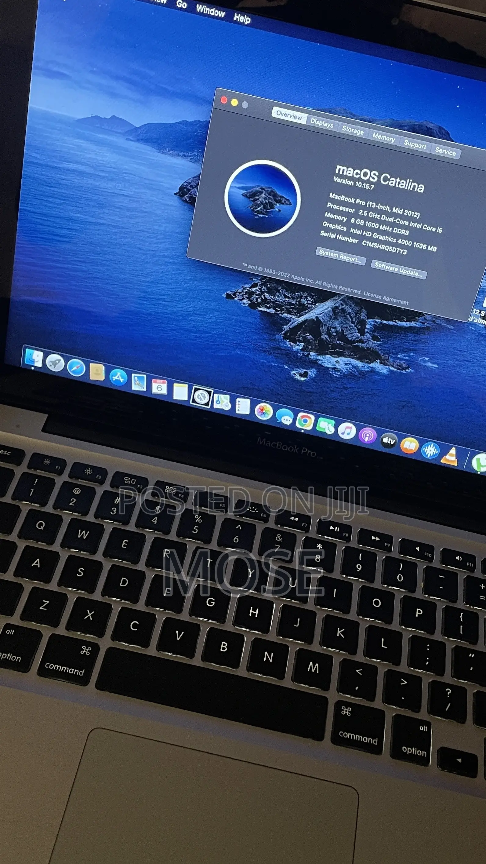 Laptop Apple MacBook Pro 8GB Intel Core i5 HDD 500GB