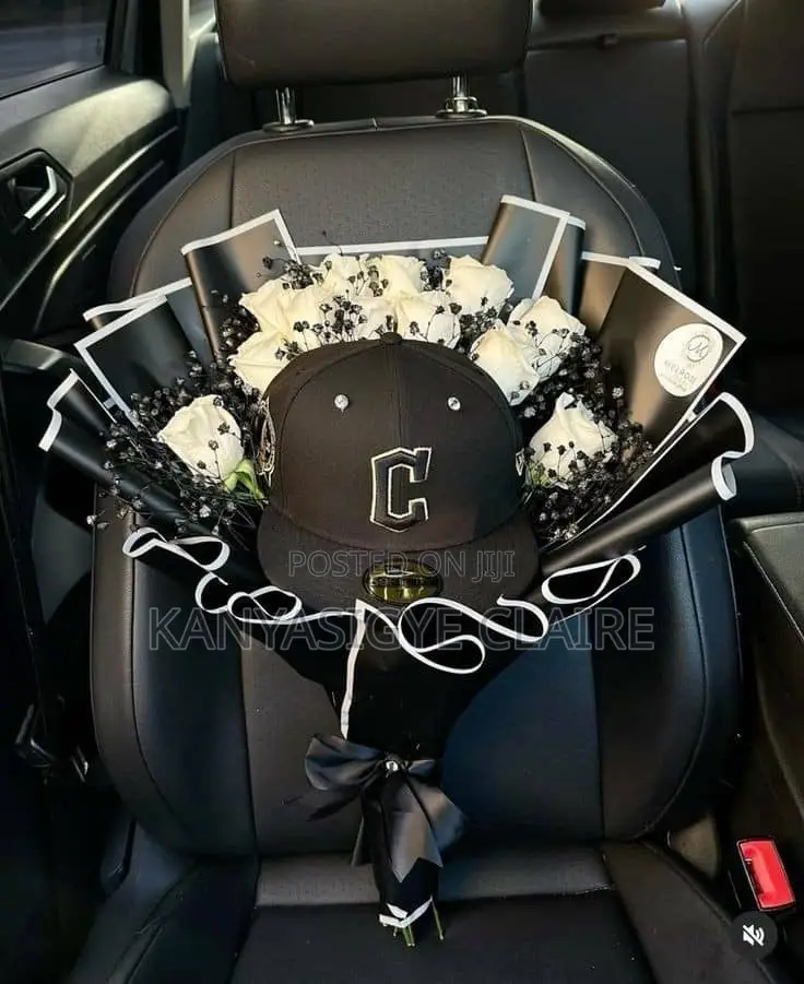 Men’s Flower Bouquet With Chocolate and Cape