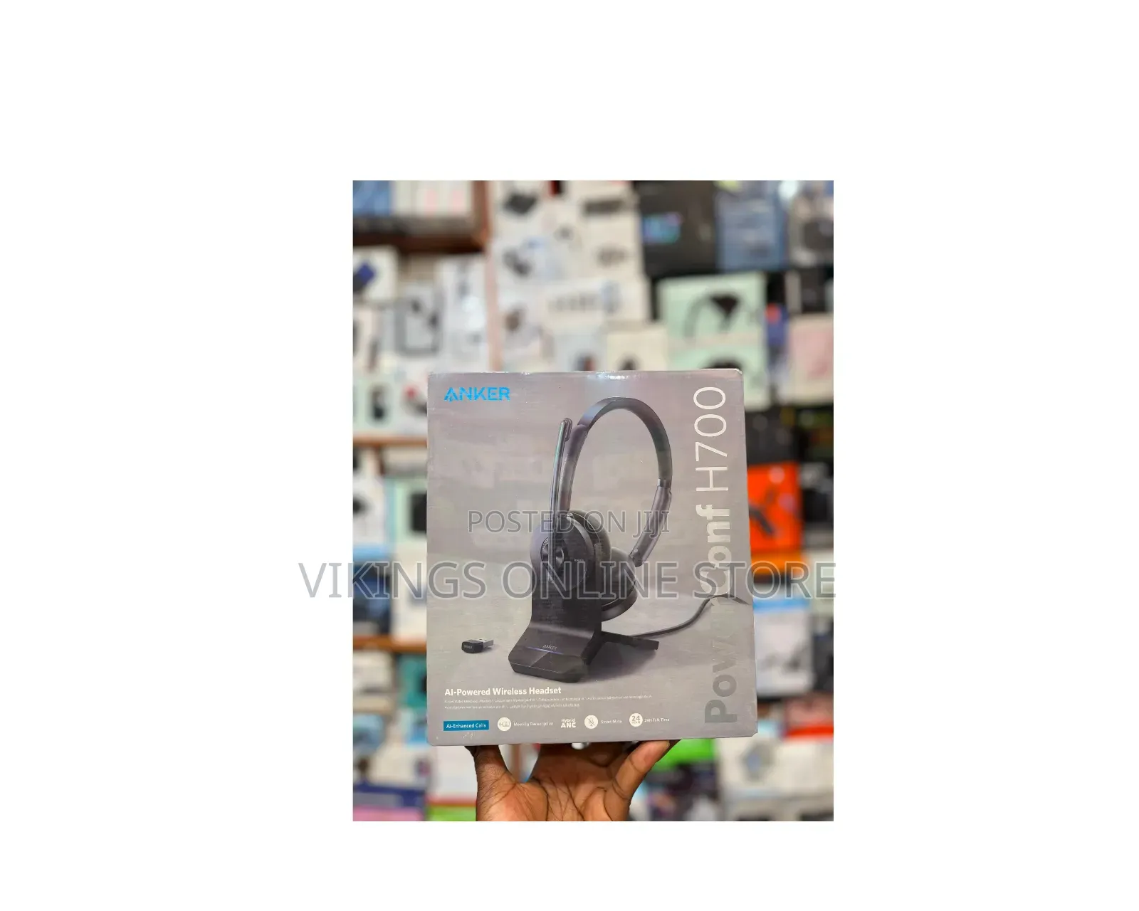PowerConf H700 With Charging Stand, Bluetooth Headset With Microphone
