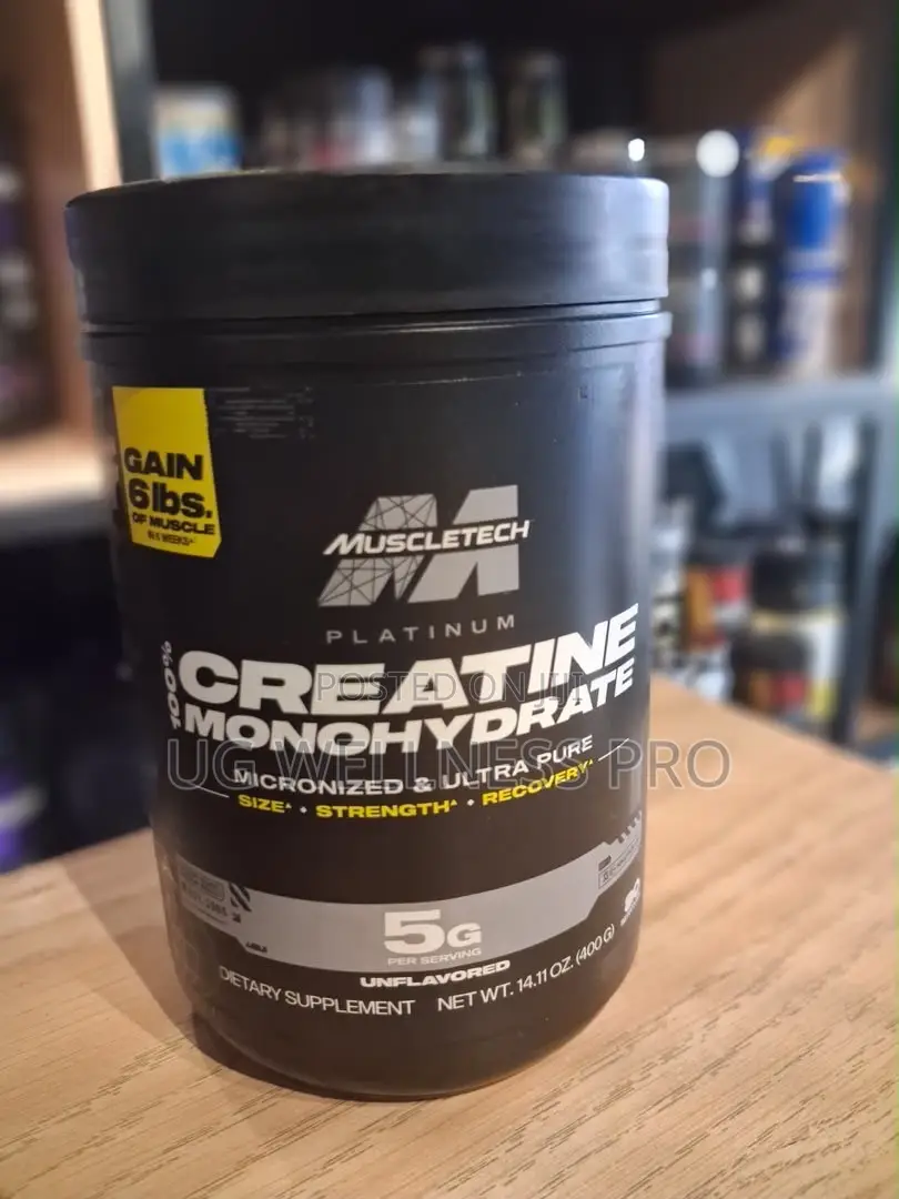 Muscletech Platinum 100% Creatine, Unflavored, 400g 80 Servi