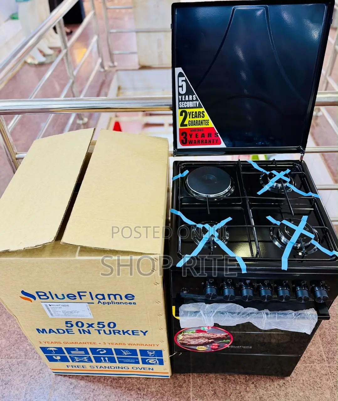 BLUEFLAME COOKER 3 Gas 1 Electric International Brand