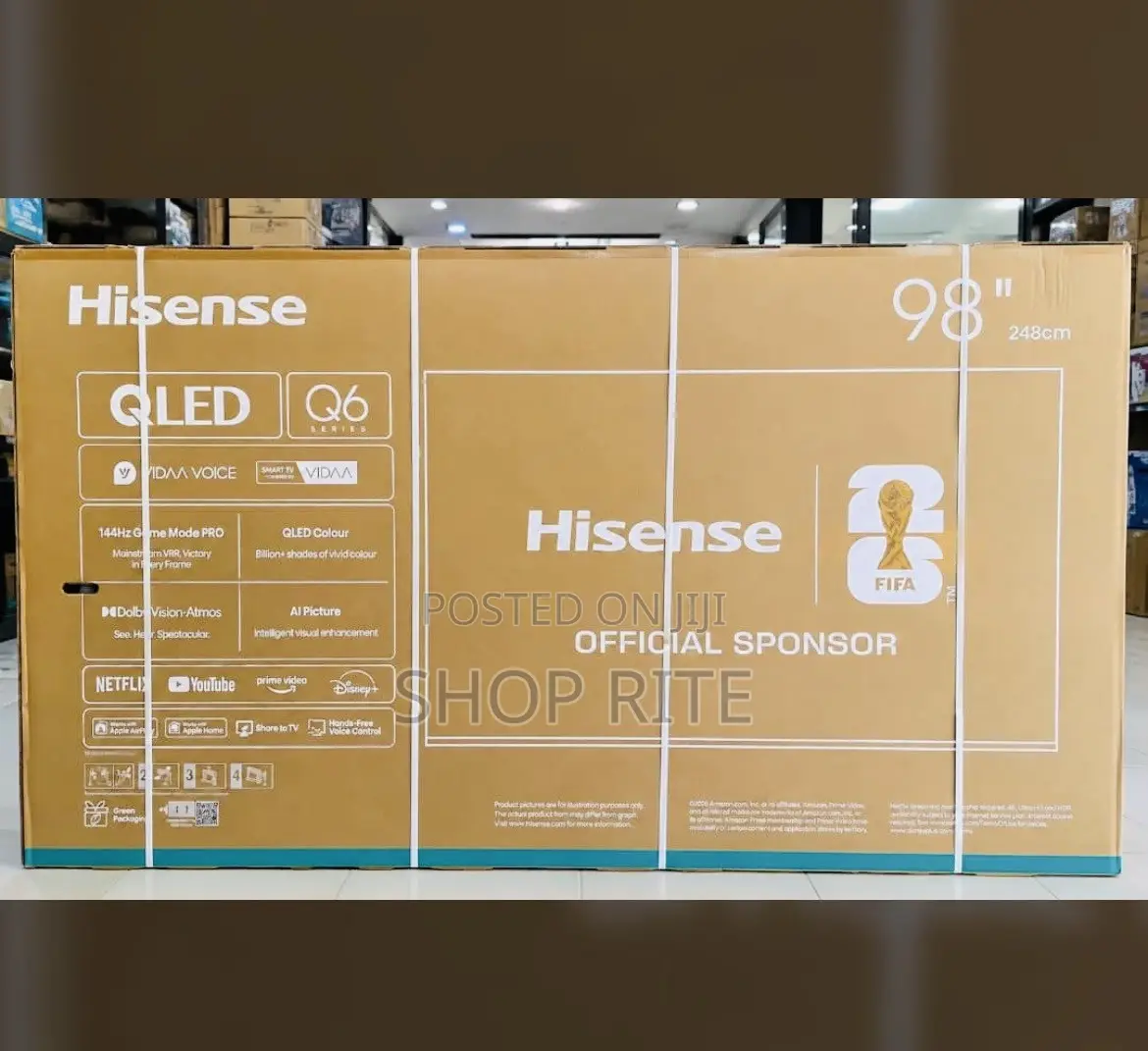 HISENSE 98 Inches Smart QLED Q6 Series TV