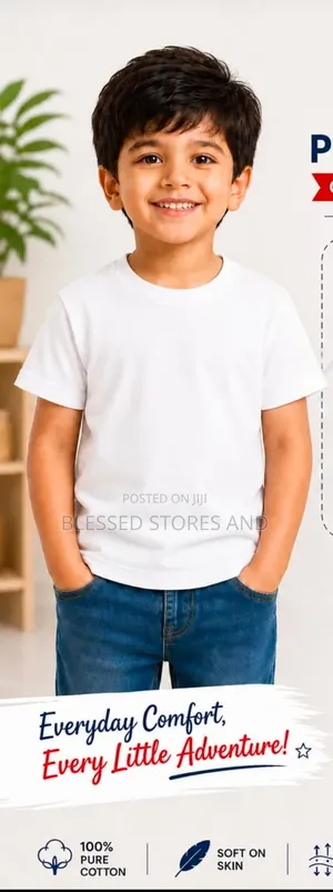 Kids Plain Colour Tshirts
