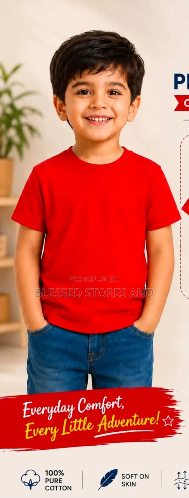Kids Plain Colour Tshirts