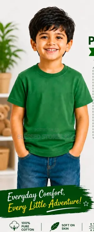 Kids Plain Colour Tshirts