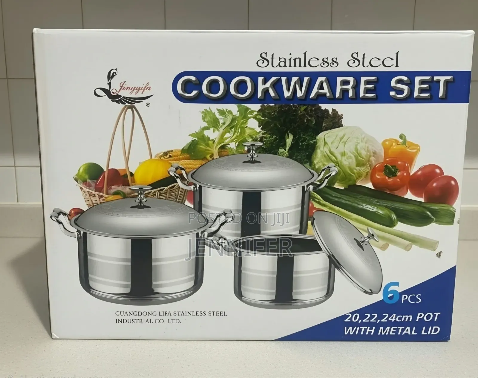 6-Piece Jingyifa Stainless Steel Cookware Set