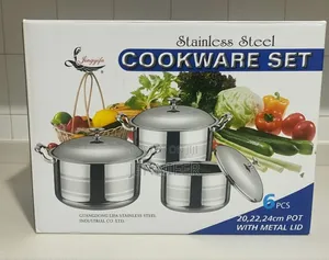 6-Piece Jingyifa Stainless Steel Cookware Set