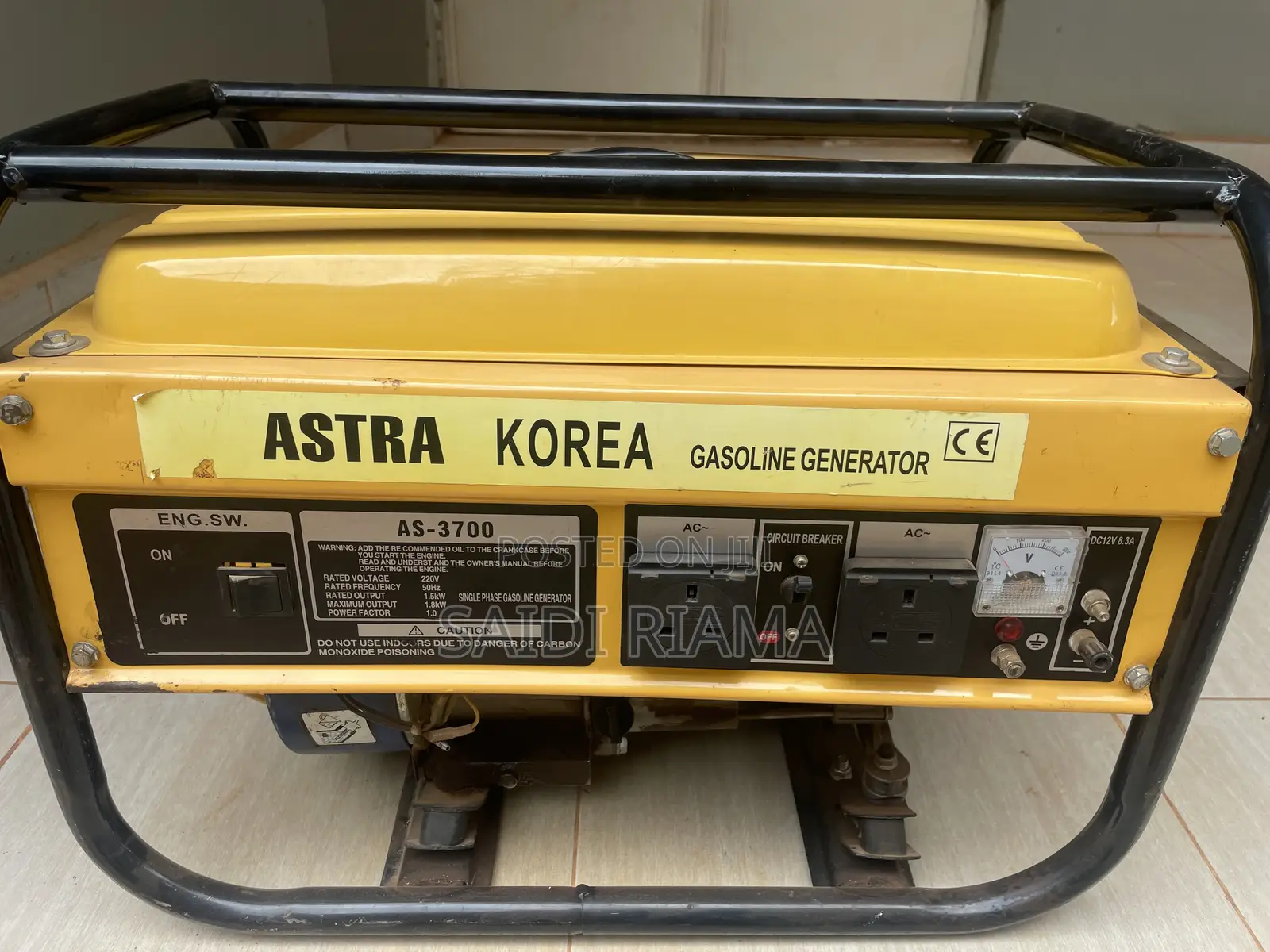 1.8 Kva(maximum)Gasoline Generator