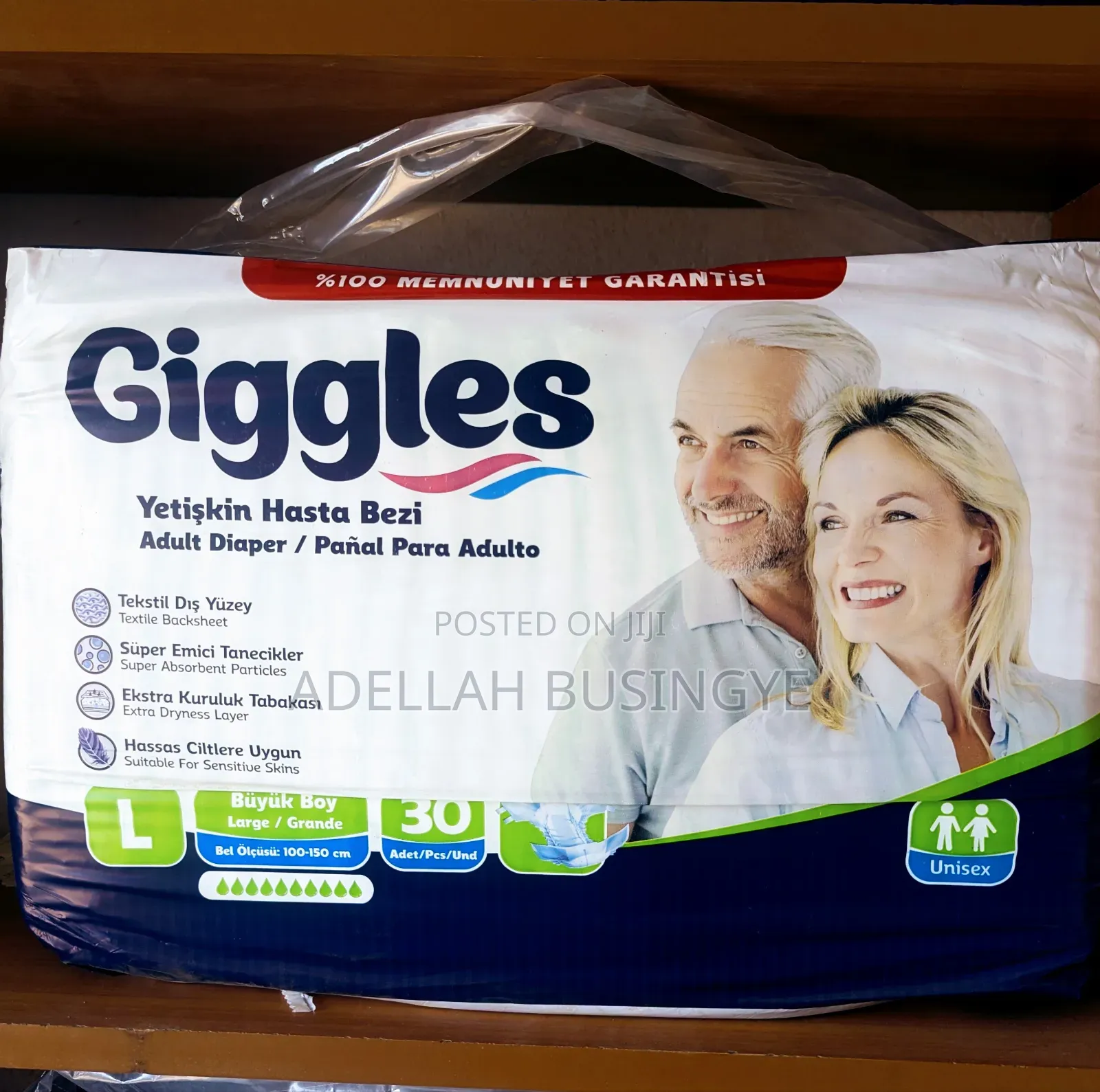 Giggles Adult Diapers (30 Pieces)