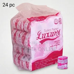 Luxury Toilet Paper 2-Ply Rolls (Pack of 24) – Soft, Tissue Rolls