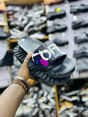 Black Slide Sandals