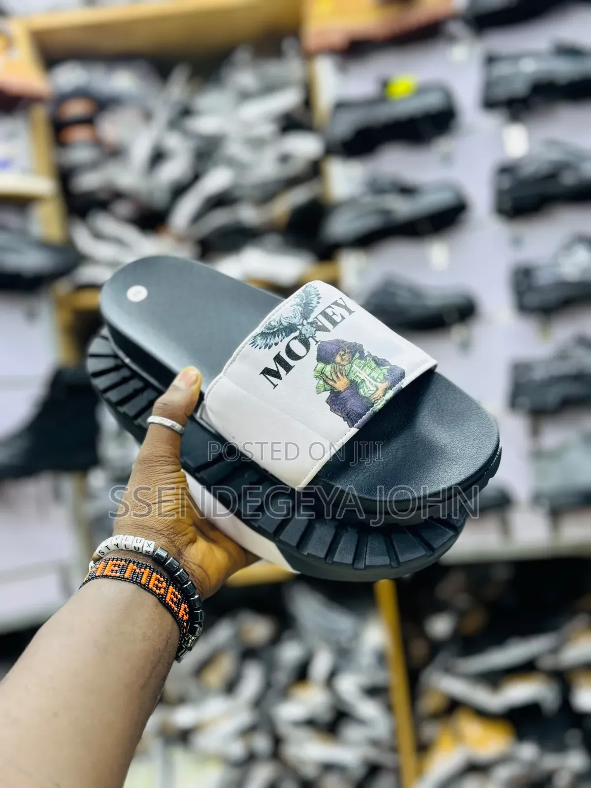 Black Slide Sandals