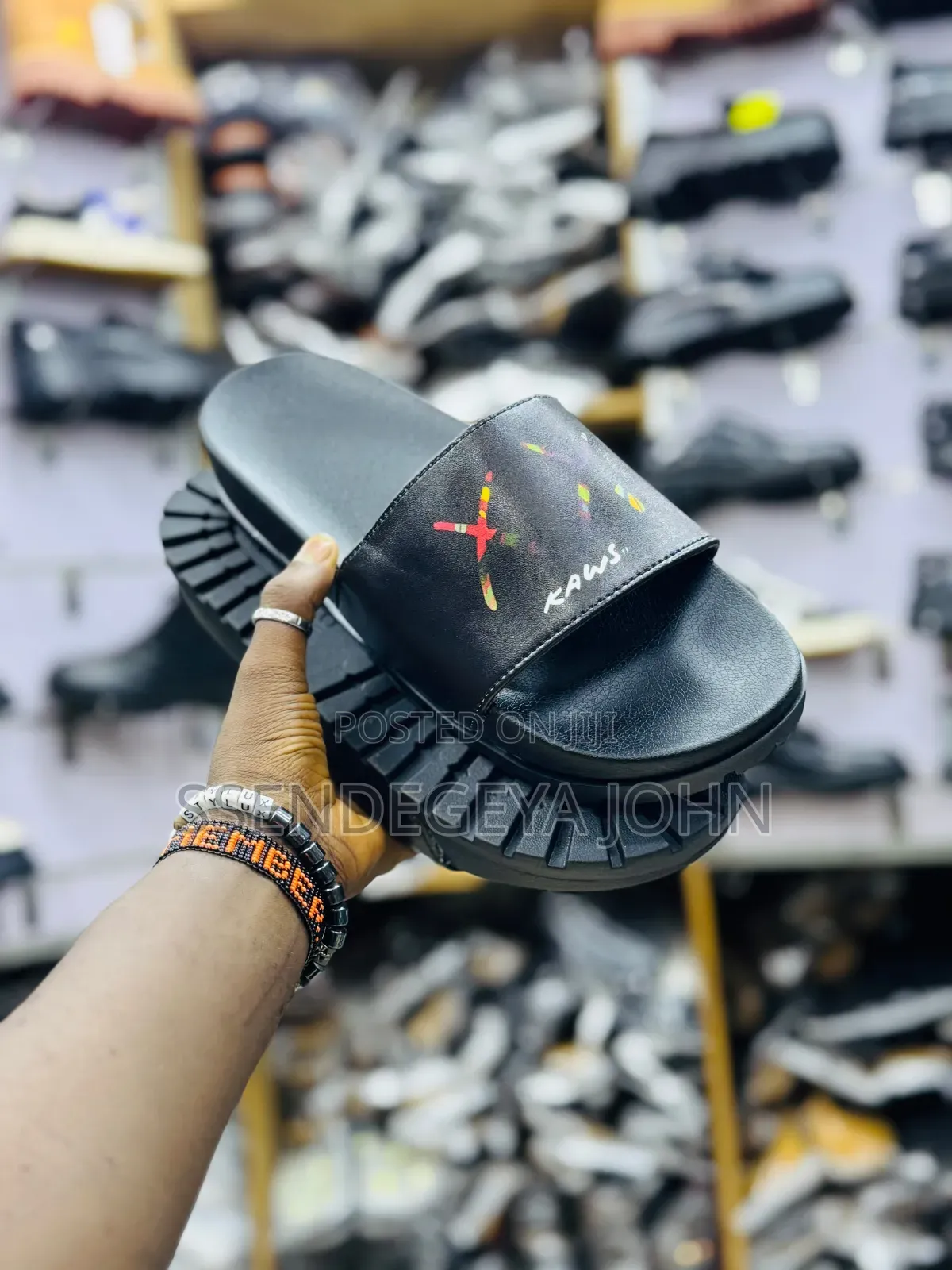 Black Slide Sandals
