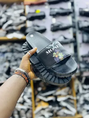 Black Slide Sandals