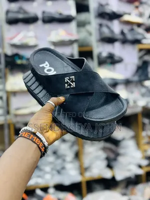 Men's Casual Cross-Strap Slide Sandals
