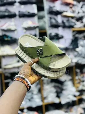 Men's Casual Cross-Strap Slide Sandals