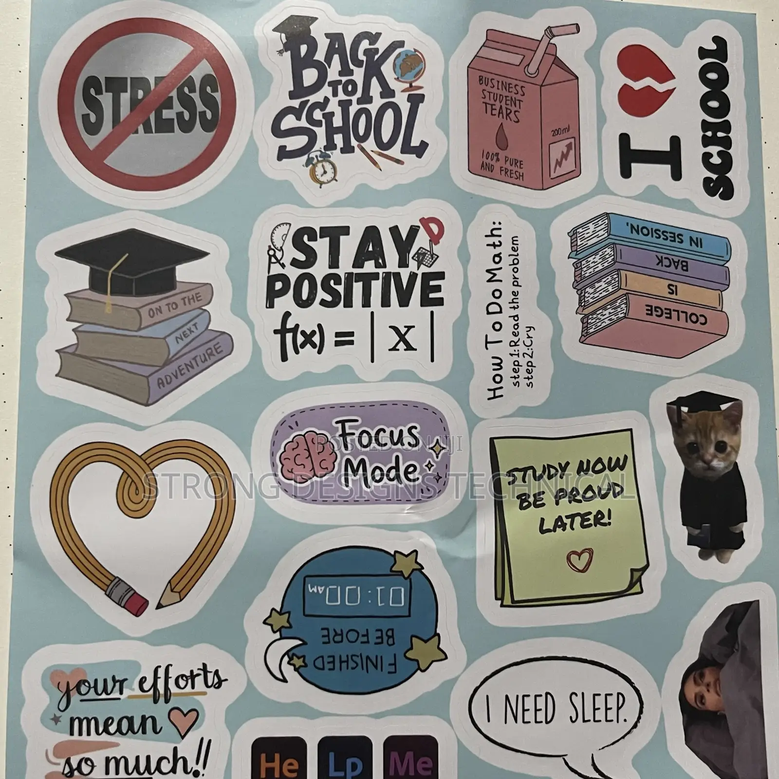 Back to School Laptop/ Book Stickers