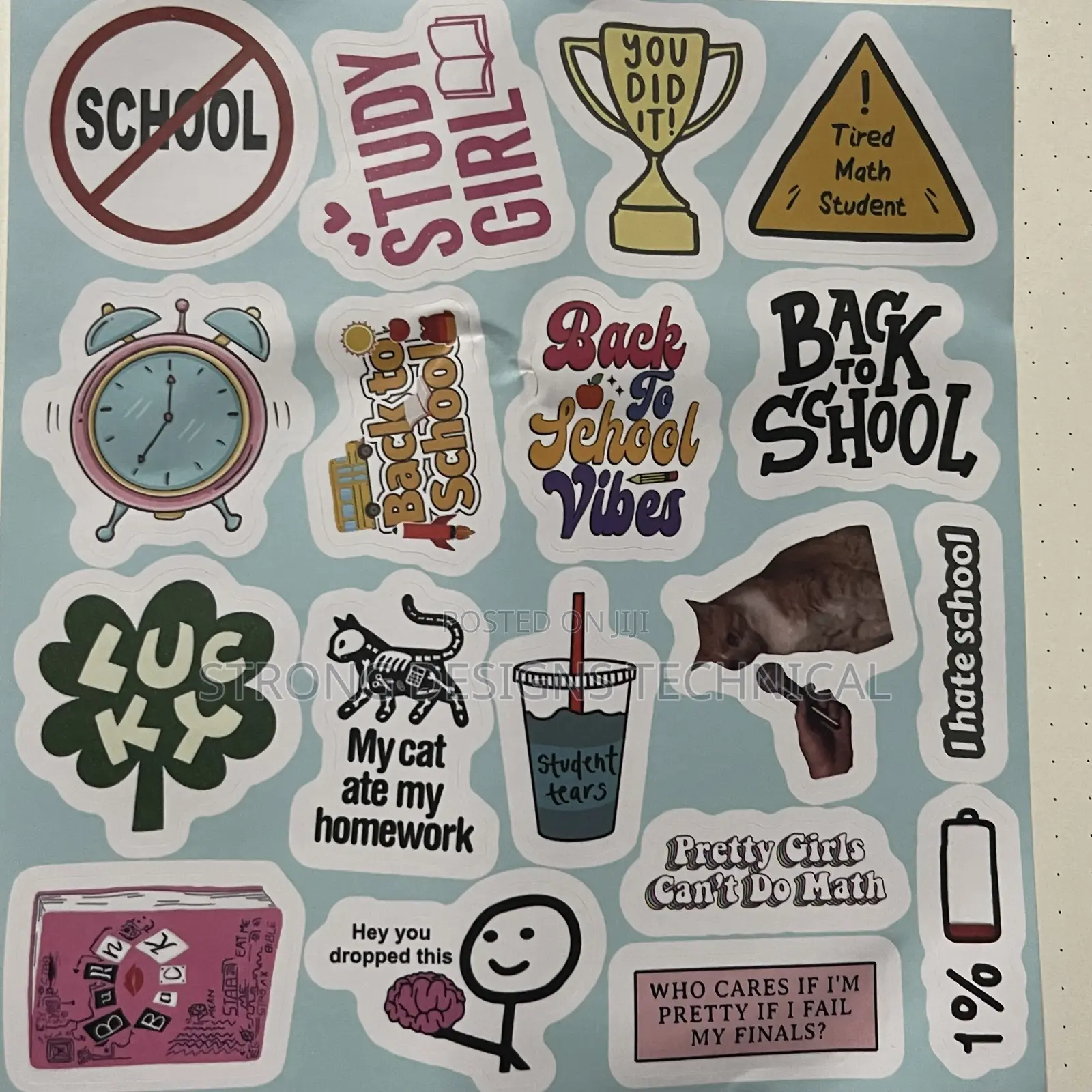 Back to School Laptop/ Book Stickers