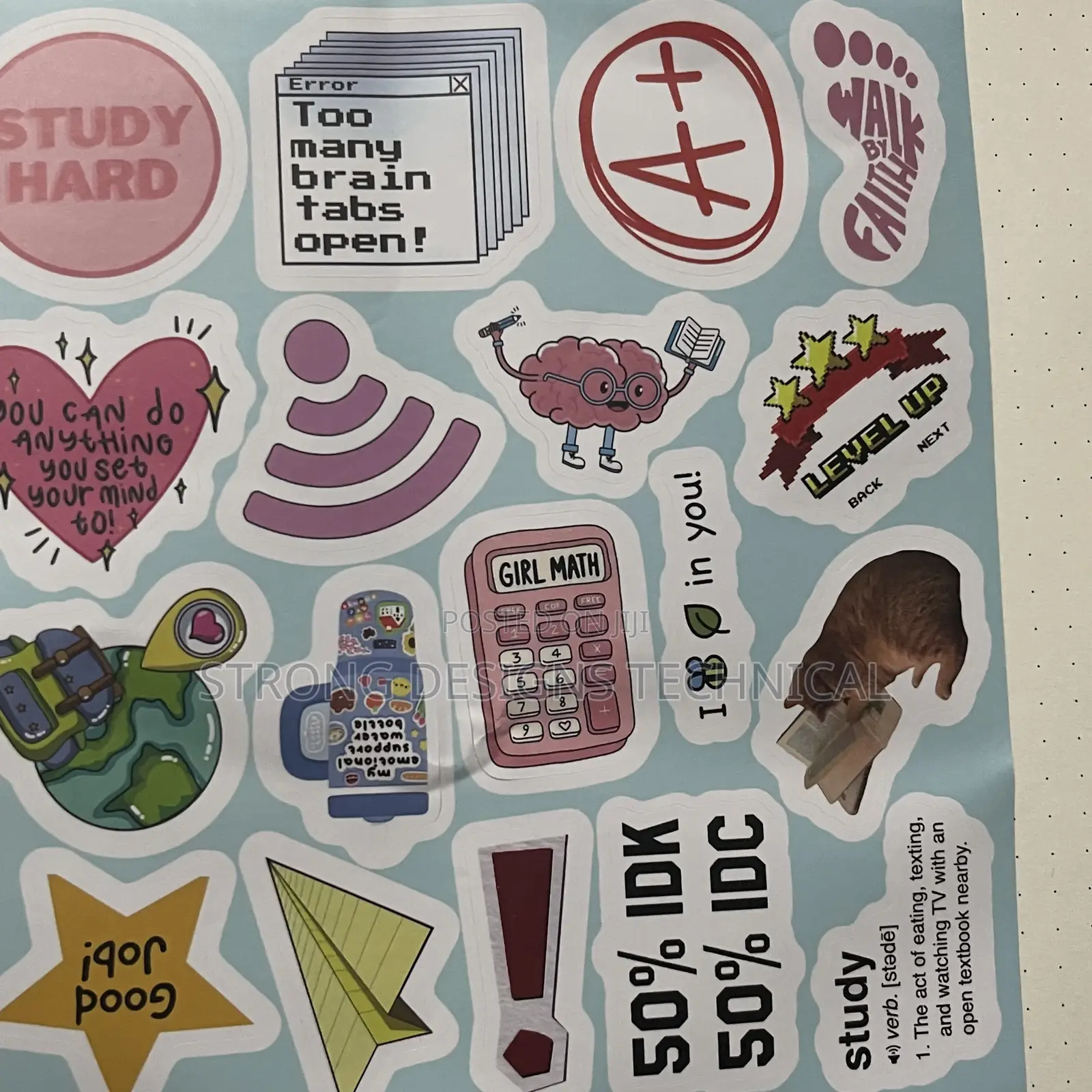 Back to School Laptop/ Book Stickers