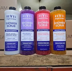 REVEL Bright Glow Face and Body Scrubs 1000ml