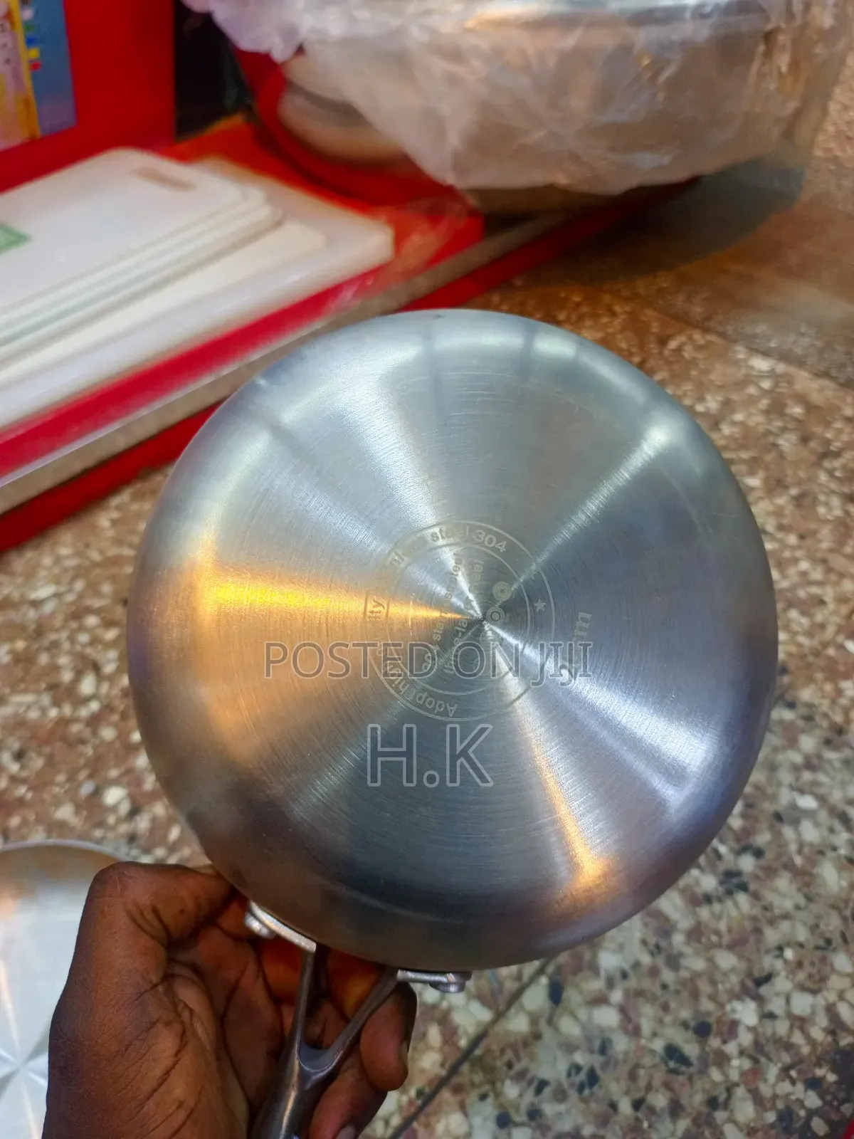 24cm Heavy-Duty Stainless Steel Frying Pan