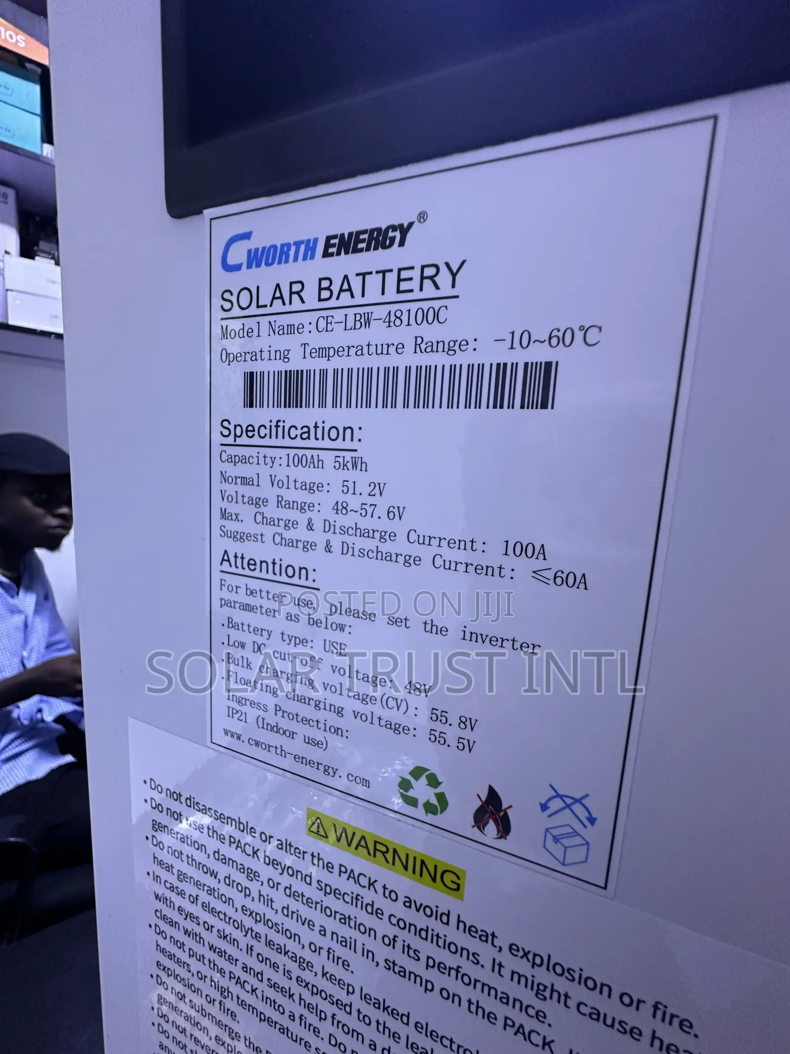 Cworth Energy Lithium 5kwh/51.2v